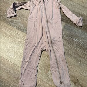 Kyte Baby Zippered Romper - tan One Piece